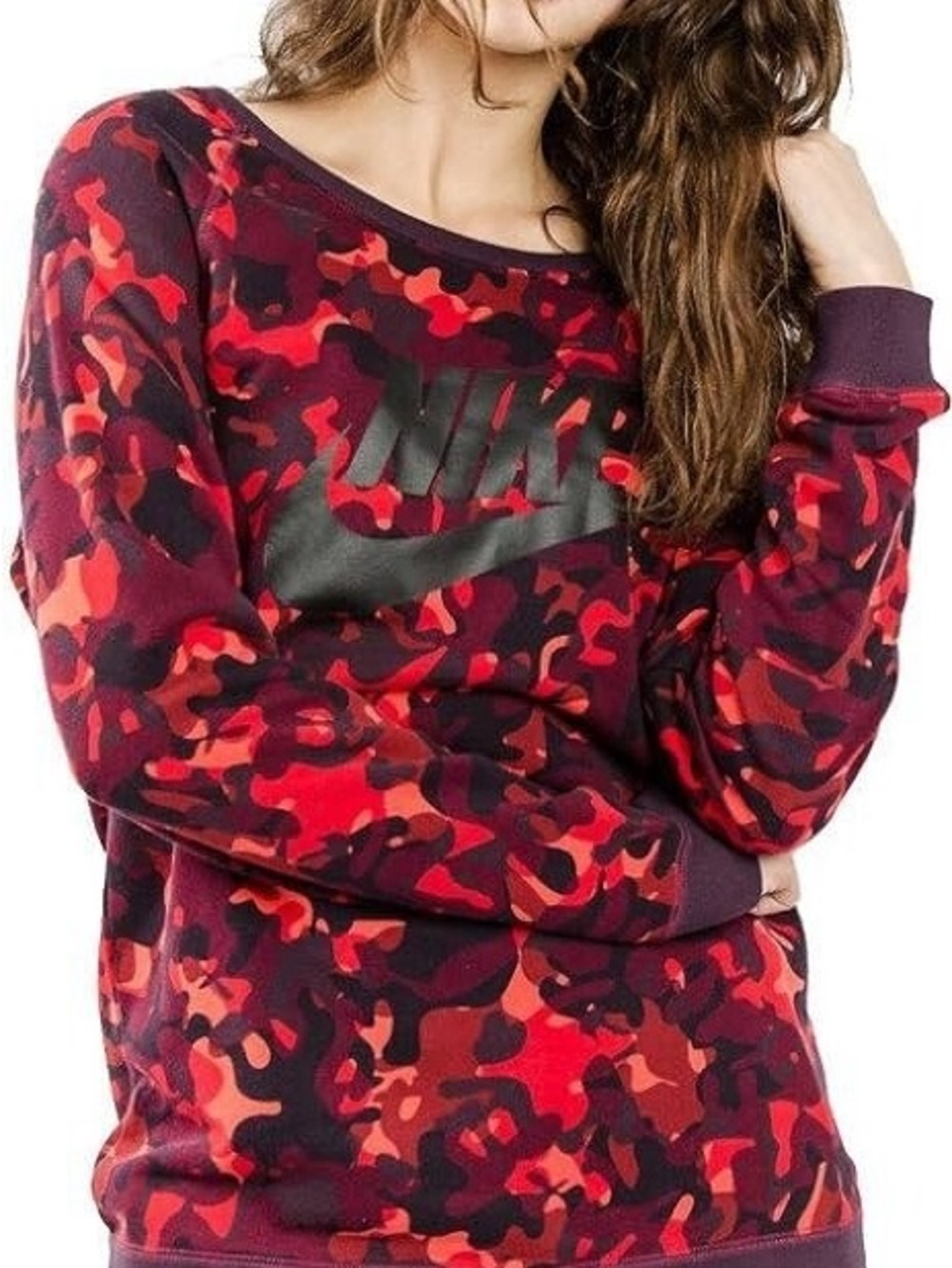 Nike Women’s Rally Camouflage Boyfriend Crewneck Sweatshirt | Medium | NWOT
